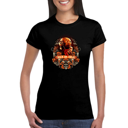 Trick 'r Treat (Trick Or Treat) - GD72 Softstyle® Ladies' T-Shirt Thumbnail