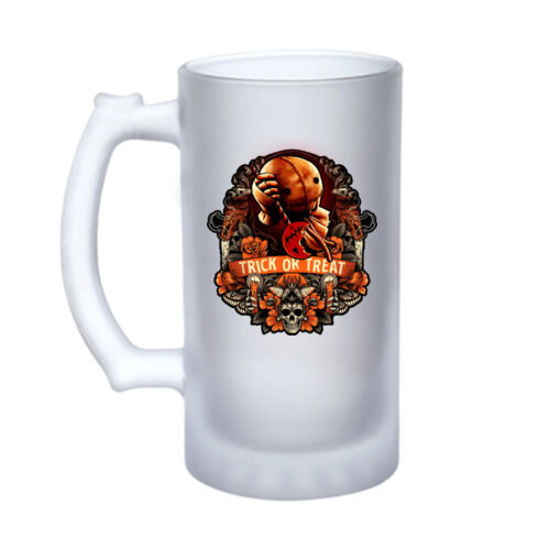 Trick 'r Treat (Trick Or Treat) - 16oz Frosted Glass Beer Stein Thumbnail