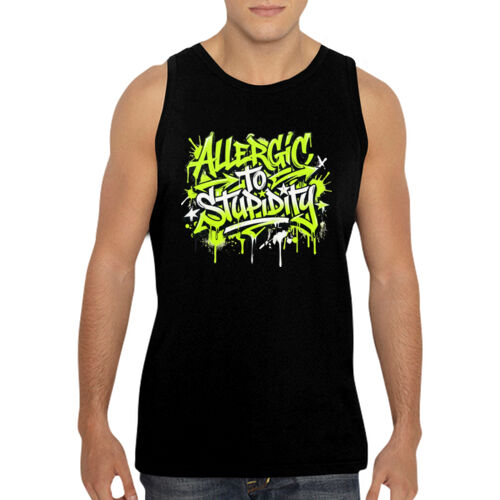 Allergic To Stupidity - GD12 Softstyle® Adult Tank Top Thumbnail