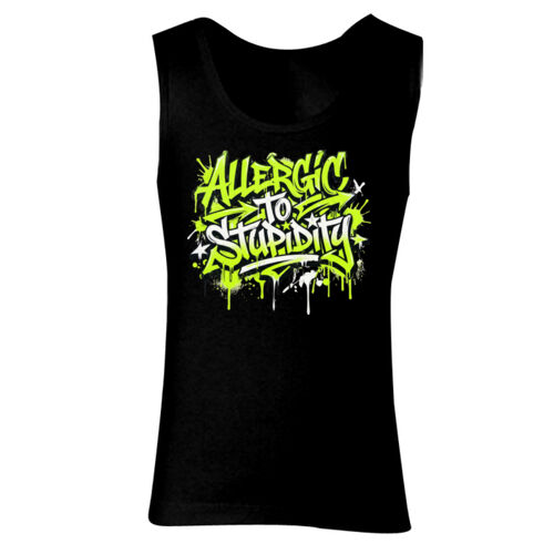Allergic To Stupidity - GD77 Softstyle® Ladies' Tank Top Thumbnail