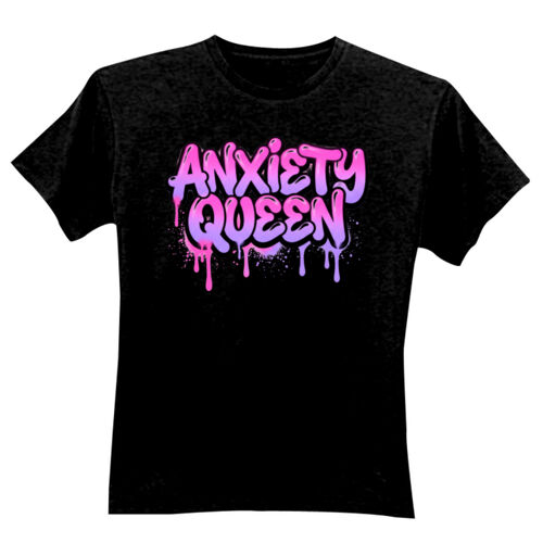 Anxiety Queen - GD01 Softstyle Adult T-Shirt Thumbnail