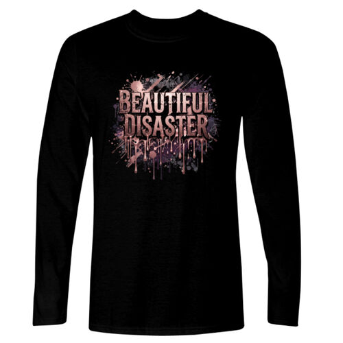 Beautiful Disaster - GD11 Softstyle® Adult Long Sleeve T-Shirt Thumbnail