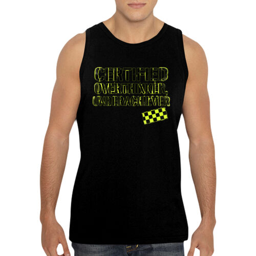 Certified Overthinker, Underachiever - GD12 Softstyle® Adult Tank Top Thumbnail