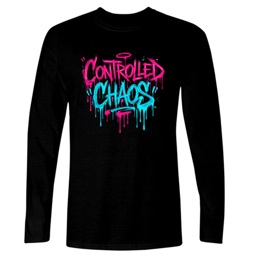 Controlled Chaos - GD11 Softstyle® Adult Long Sleeve T-Shirt Thumbnail