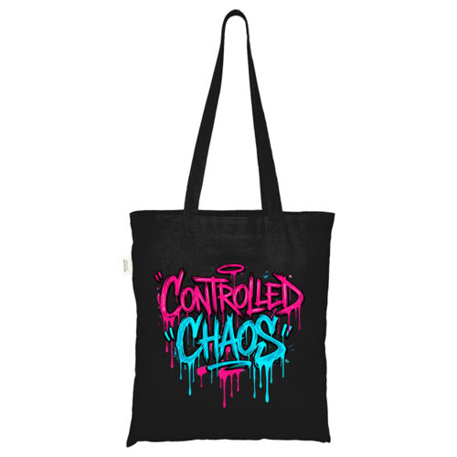 Controlled Chaos - ECO001 100% Recycled Cotton Tote Bag Thumbnail