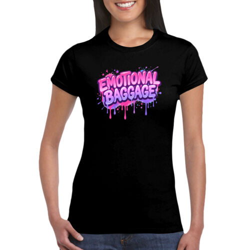 Emotional Baggage - GD72 Softstyle® Ladies' T-Shirt Thumbnail