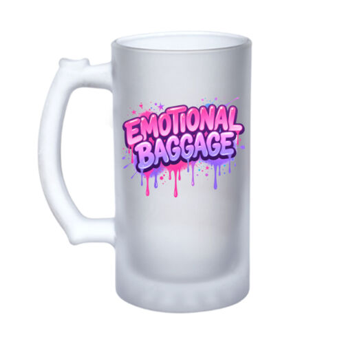 Emotional Baggage - 16oz Frosted Glass Beer Stein Thumbnail