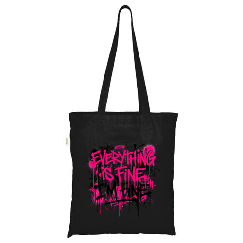 Everything Is Fine - ECO001 100% Recycled Cotton Tote Bag Thumbnail