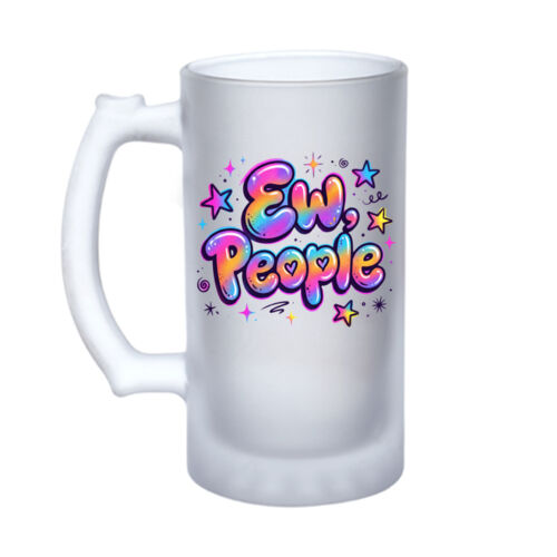 Ew People - 16oz Frosted Glass Beer Stein Thumbnail