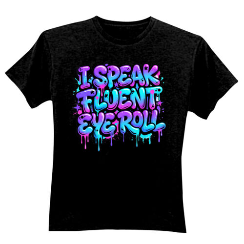 I Speak Fluent Eye Roll - GD01 Softstyle Adult T-Shirt Thumbnail