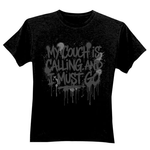 My Couch Is Calling - GD01 Softstyle Adult T-Shirt Thumbnail