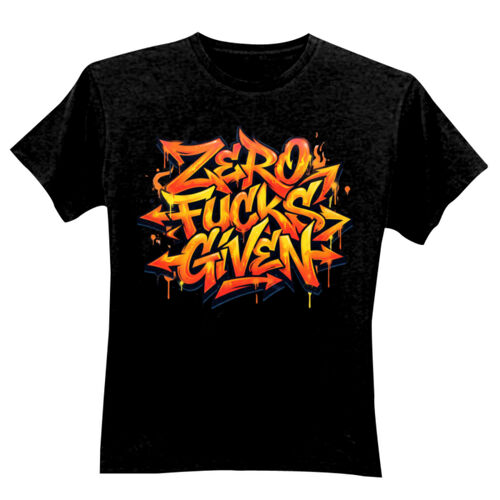 Zero Fucks Given - GD01 Softstyle Adult T-Shirt Thumbnail