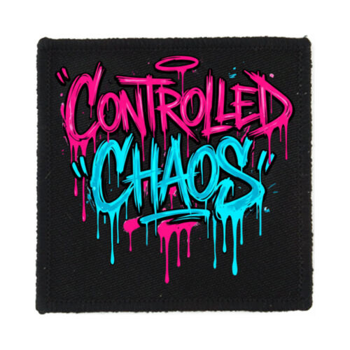 Controlled Chaos - PS01 8cm Square Sew-On Patch Thumbnail