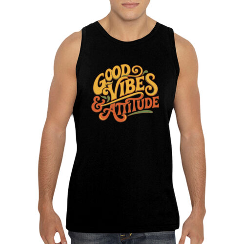Good Vibes & Attitude - GD12 Softstyle® Adult Tank Top Thumbnail