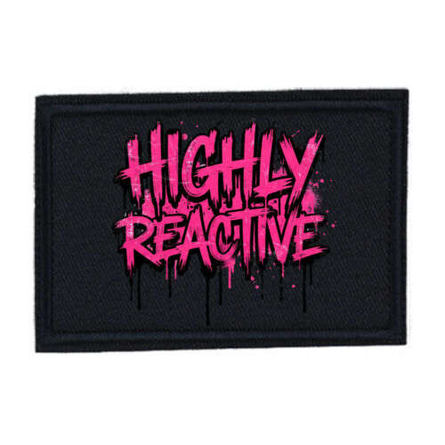 Highly Reactive - PR01 Landscape 12cm x 8cm Rectangle Sew-On Patch Thumbnail