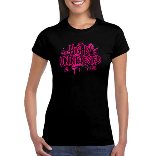 Highly Uninterested - GD72 Softstyle® Ladies' T-Shirt Thumbnail