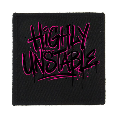 Highly Unstable - PS01 8cm Square Sew-On Patch Thumbnail