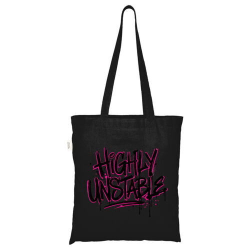 Highly Unstable - ECO001 100% Recycled Cotton Tote Bag Thumbnail