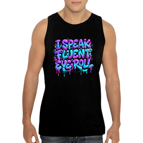 I Speak Fluent Eye Roll - GD12 Softstyle® Adult Tank Top Thumbnail