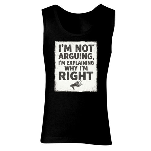 I'm Not Arguing - GD77 Softstyle® Ladies' Tank Top Thumbnail