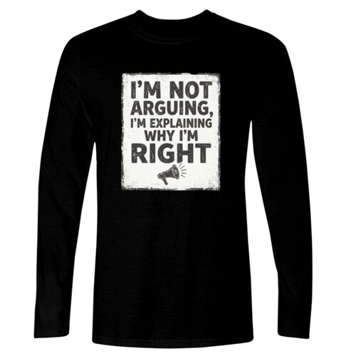 I'm Not Arguing - GD11 Softstyle® Adult Long Sleeve T-Shirt Thumbnail