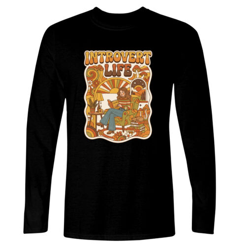 Introvert Life - GD11 Softstyle® Adult Long Sleeve T-Shirt Thumbnail