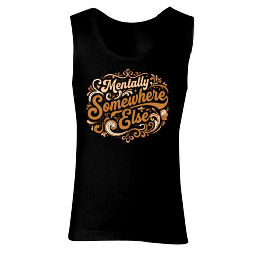 Mentally Somewhere Else - GD77 Softstyle® Ladies' Tank Top Thumbnail