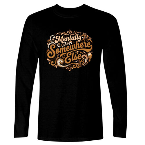 Mentally Somewhere Else - GD11 Softstyle® Adult Long Sleeve T-Shirt Thumbnail