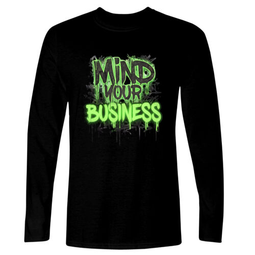 Mind Your Business - GD11 Softstyle® Adult Long Sleeve T-Shirt Thumbnail