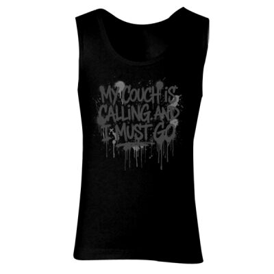 My Couch Is Calling - GD77 Softstyle® Ladies' Tank Top Thumbnail