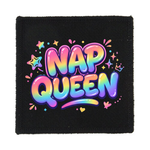 Nap Queen - PS01 8cm Square Sew-On Patch Thumbnail