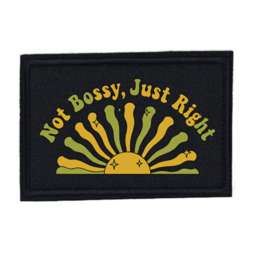 Not Bossy - PR01 Landscape 12cm x 8cm Rectangle Sew-On Patch Thumbnail