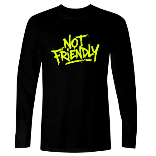 Not Friendly - GD11 Softstyle® Adult Long Sleeve T-Shirt Thumbnail