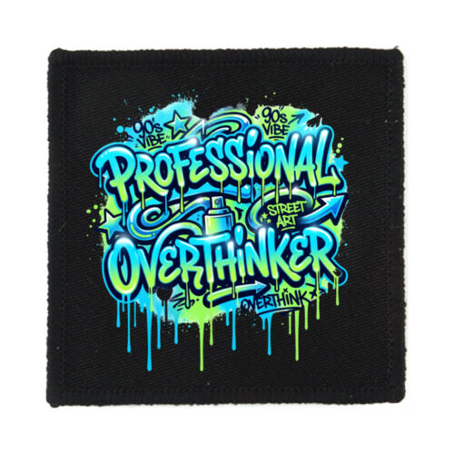 Professional Overthinker - PS01 8cm Square Sew-On Patch Thumbnail