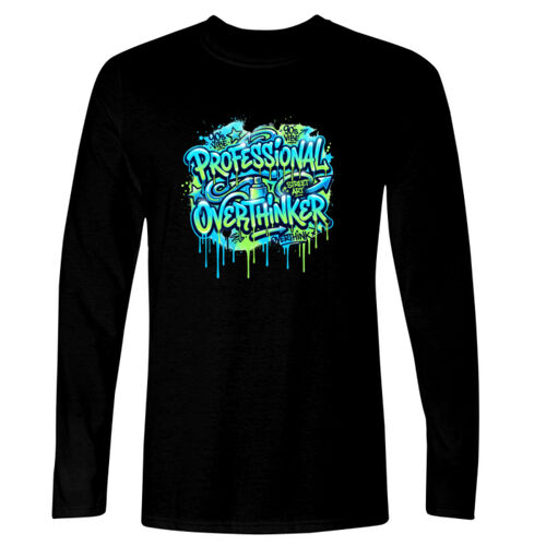 Professional Overthinker - GD11 Softstyle® Adult Long Sleeve T-Shirt Thumbnail