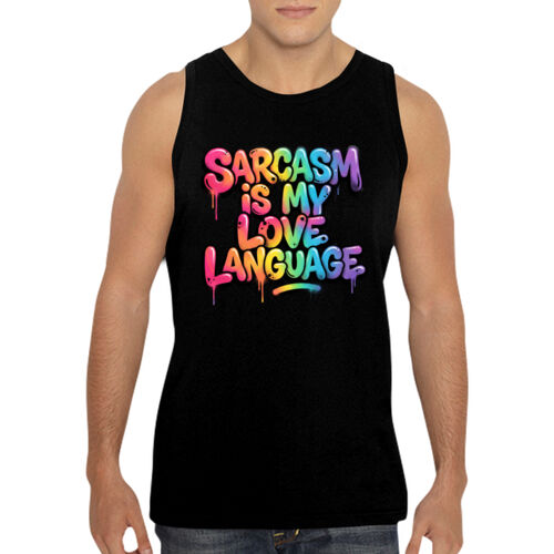 Sarcasm Is My Love Language - GD12 Softstyle® Adult Tank Top Thumbnail