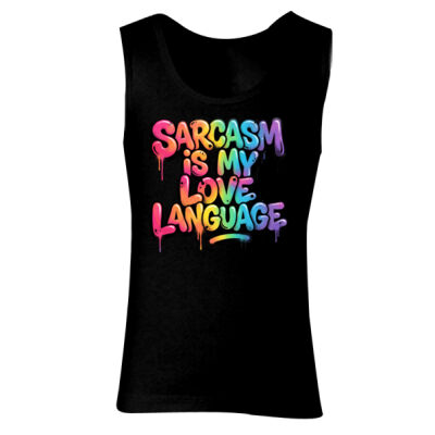 Sarcasm Is My Love Language - GD77 Softstyle® Ladies' Tank Top Thumbnail