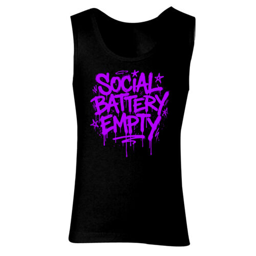 Social Battery Empty - GD77 Softstyle® Ladies' Tank Top Thumbnail