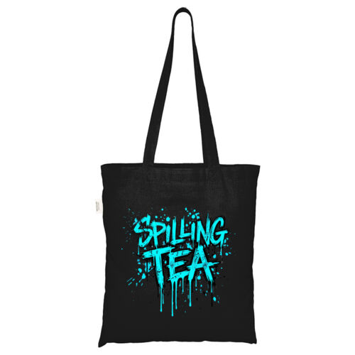 Spilling Tea - ECO001 100% Recycled Cotton Tote Bag Thumbnail