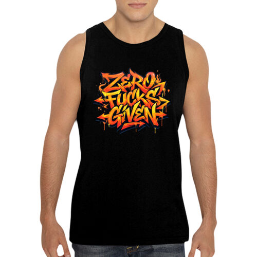 Zero Fucks Given - GD12 Softstyle® Adult Tank Top Thumbnail