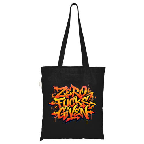 Zero Fucks Given - ECO001 100% Recycled Cotton Tote Bag Thumbnail