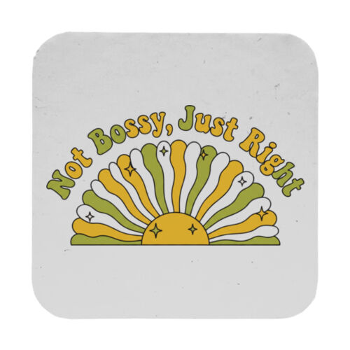 Not Bossy - 9cm Square Hardback Drinks Coaster Thumbnail