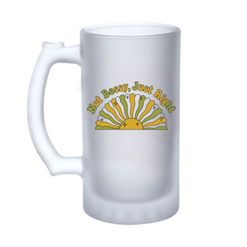 Not Bossy - 16oz Frosted Glass Beer Stein Thumbnail
