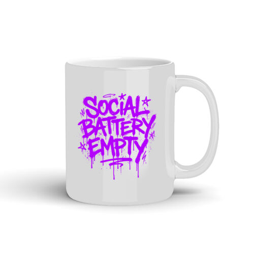 Social Battery Empty - 10oz Coffee Mug Thumbnail