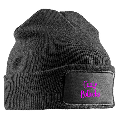 Cunty Bollocks - RC027 Double Knit Printers Beanie Thumbnail