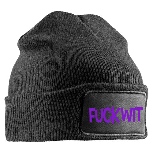 Fuckwit 1 - RC027 Double Knit Printers Beanie Thumbnail