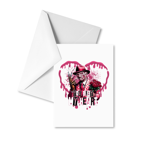 Freddy Krueger - You Slay My Heart Valentine's Card