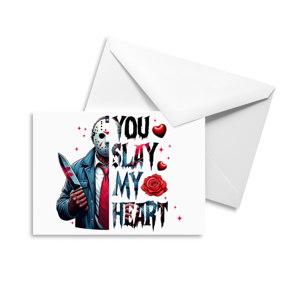 Jason Vorhees - You Slay My Heart Valentine's Card