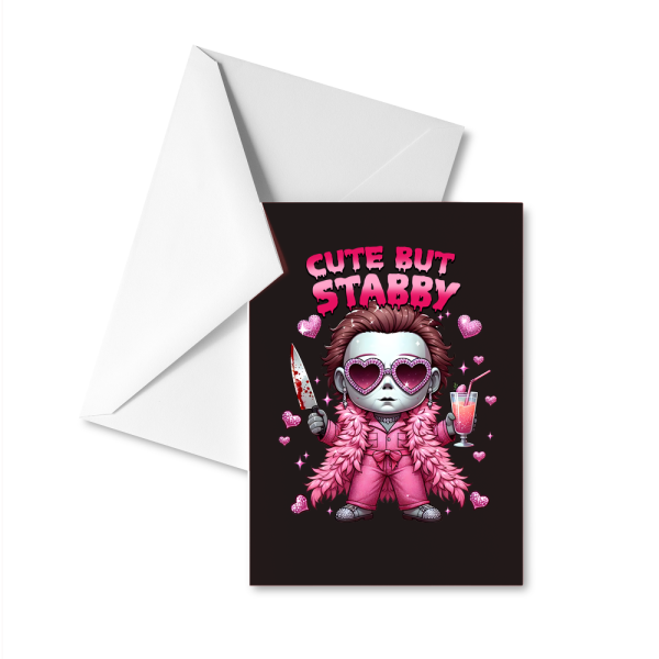 Michael Myers - Cute But Stabby Valentine's Card